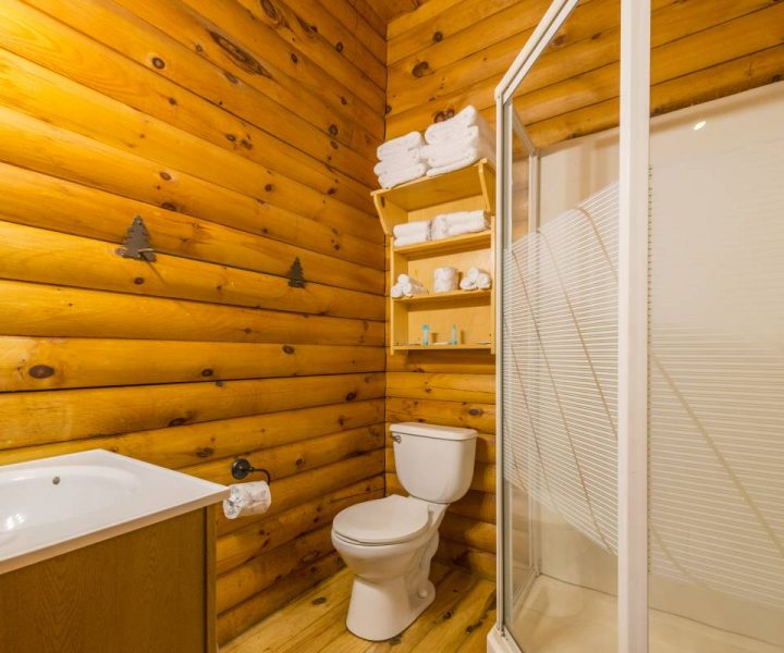 Deluxe Camping Cabin Bathroom