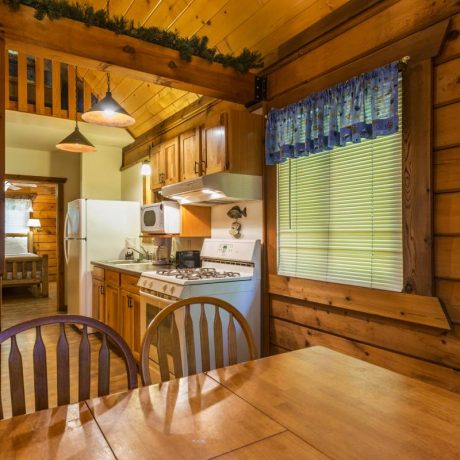 Jellystone Warrens Cabin Kitchen